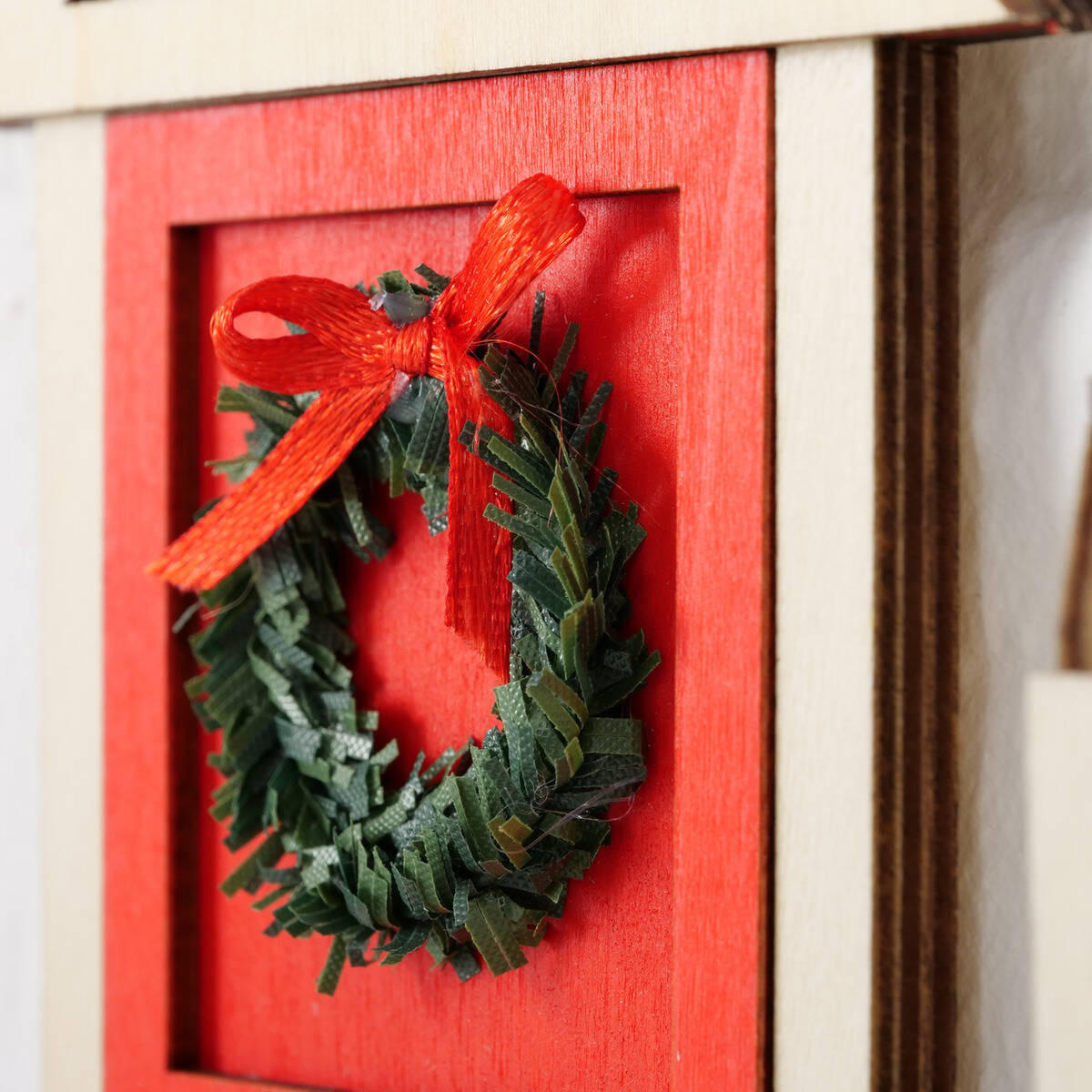 ELFEN-TÜR Wanddekoration 17 cm - Multicolor, Holzwerkstoff (10/17/3cm) - Boltze Home