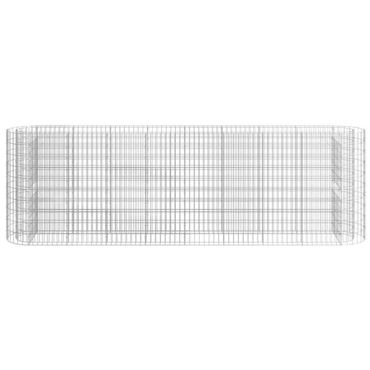 GABIONEN-HOCHBEET Verzinktes Eisen 330x50x100 cm - Silberfarben, Metall (330/100/50cm)