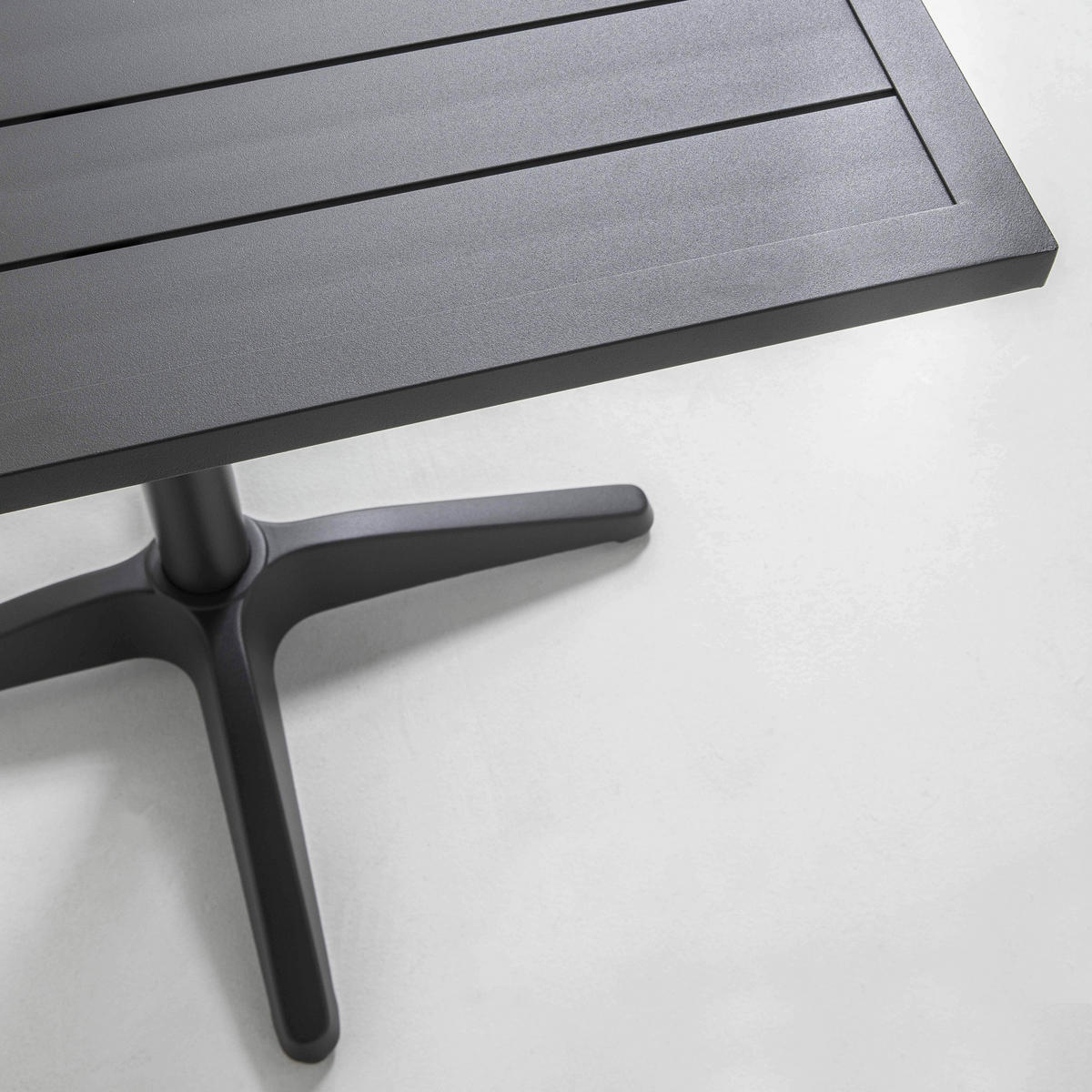 TISCHPLATTE, Schwarz - Schwarz, Metall (70/70/3cm) - Oviala
