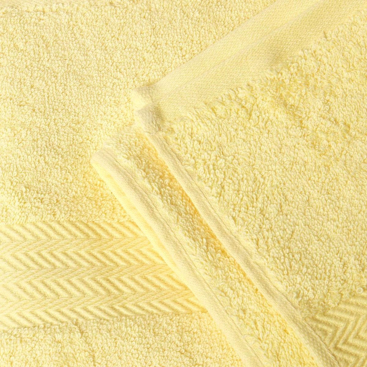 SEIFTUCH Comfort 4er-Set gelb 30/30 cm - Gelb, Textil (30/30cm) - Homescapes