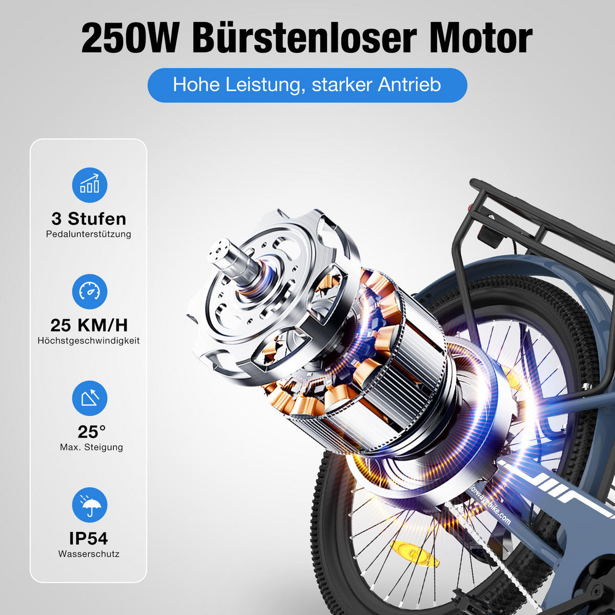 ELEKTROFAHRRAD BK8SL 27,5 Zoll mit LCD-Display ,maximale Reichweite 100 km - Blau, Metall (76cm) - COLORWAY