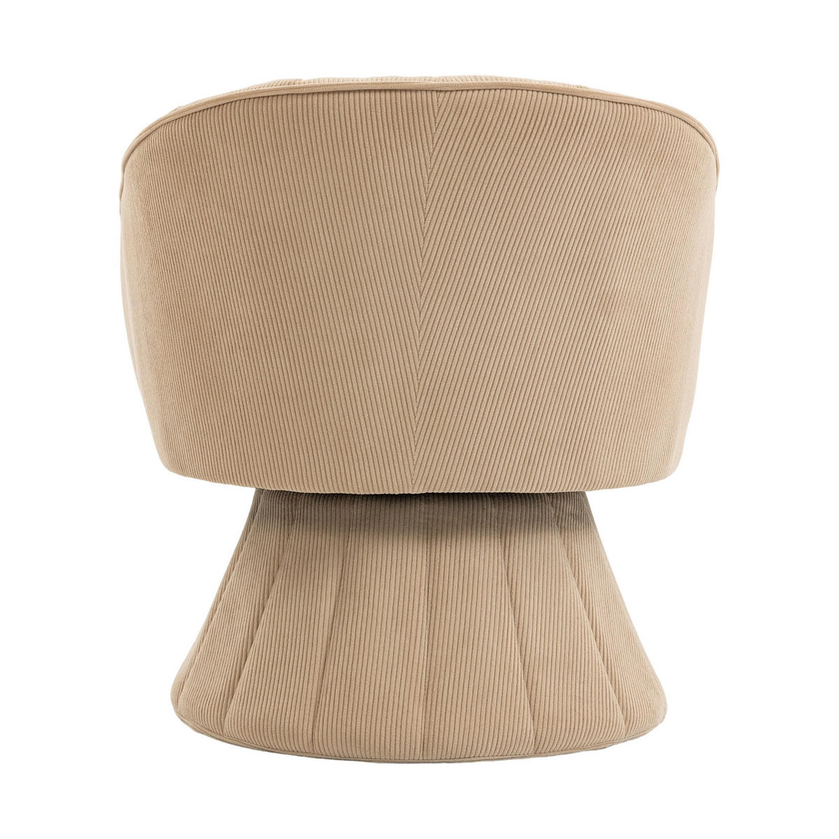 DREHSTUHL Drehsessel Loungesessel mit Polsterung,360°,Cord,Rosa - Rosa, Textil (70/72/66cm) - LVHOM