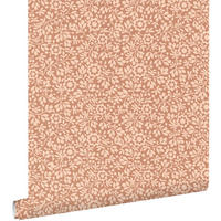TAPETE Blumen 50 x 900 cm - Terracotta, Papier (50/900cm) - ESTAhome