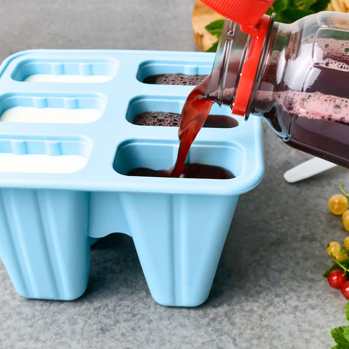EISCREME FORM - Blau, Kunststoff (12/9/14cm) - Intirilife