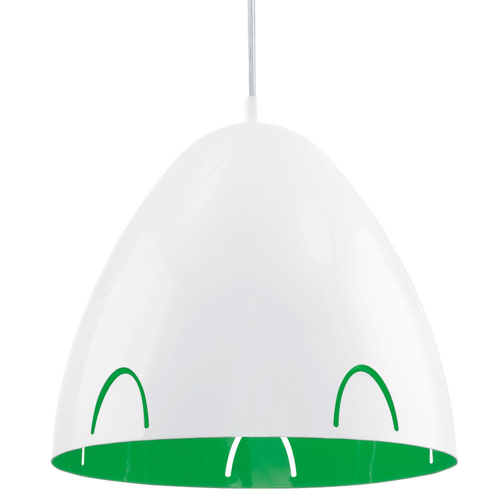 LED HÄNGELEUCHTE Frassi Weiß Grün Metall - Weiß, Metall (27.5/27.5/110cm)