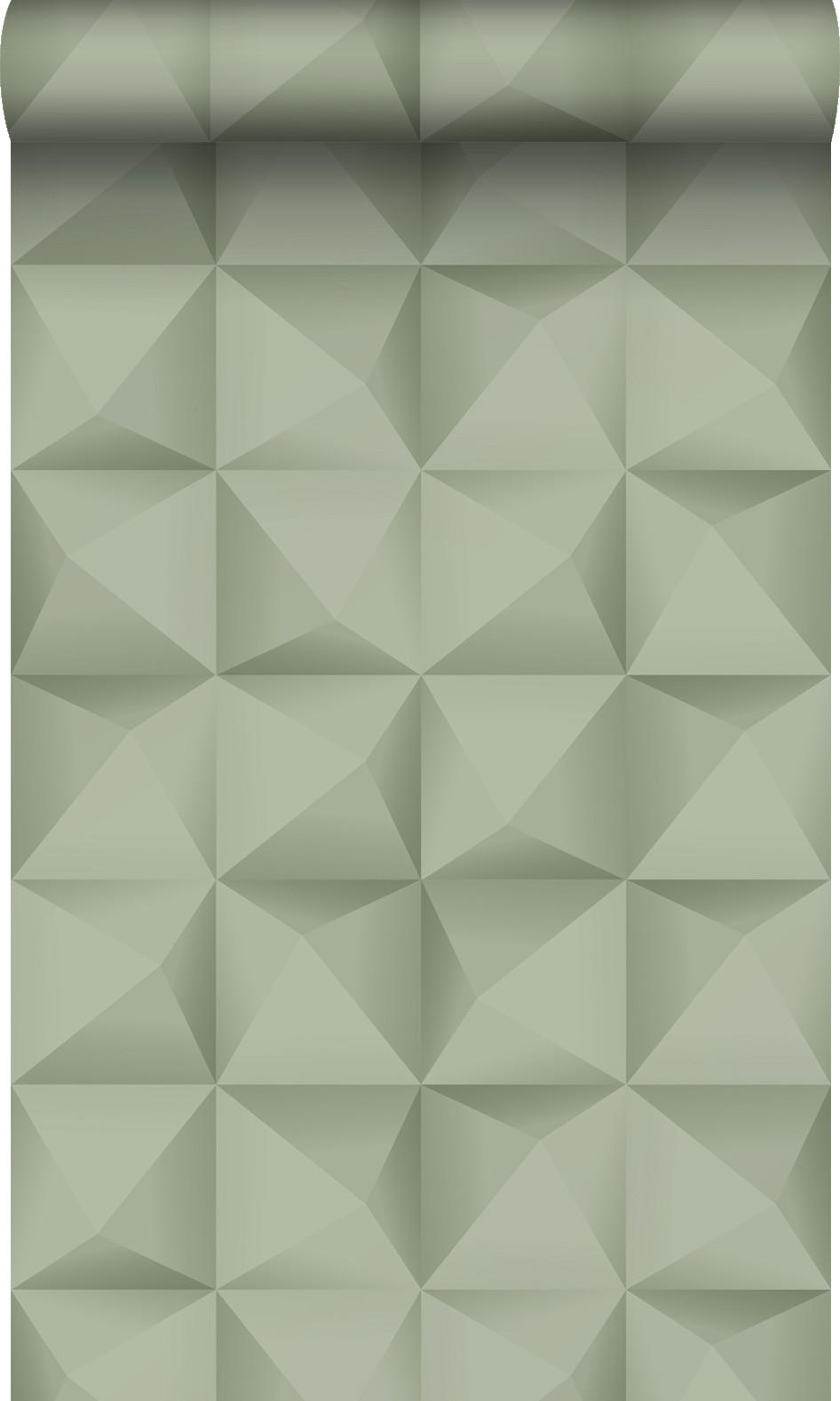 TAPETE 3D Muster 50 x 900 cm - Grün, Papier (50/900cm) - Origin Wallcoverings