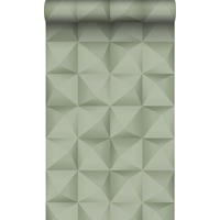 TAPETE 3D Muster 50 x 900 cm - Grün, Papier (50/900cm) - Origin Wallcoverings