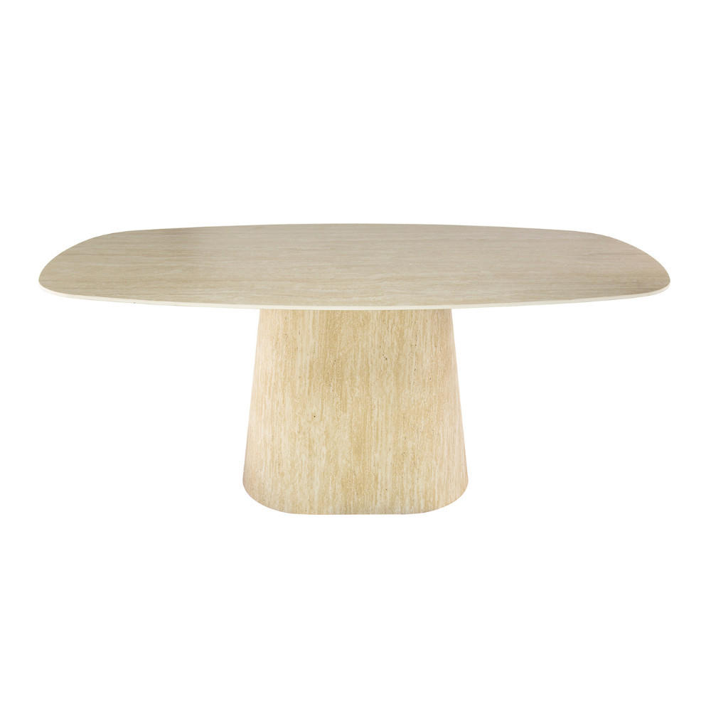 ESSTISCH CENTRO Beige Travertin Optik 180cm - Beige, Keramik (180/90/76cm) - alesvelt