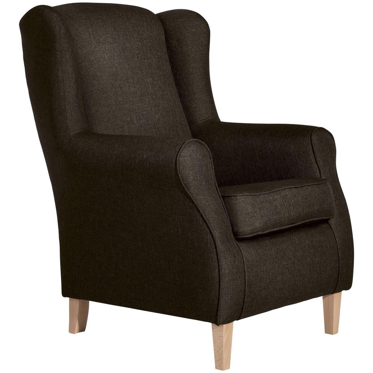 OHRENSESSEL Karlen Bezug Flachgewebe Buche natur / braun - Buchefarben/Braun, Kunststoff (86/103/77cm) - 58aufmkessel