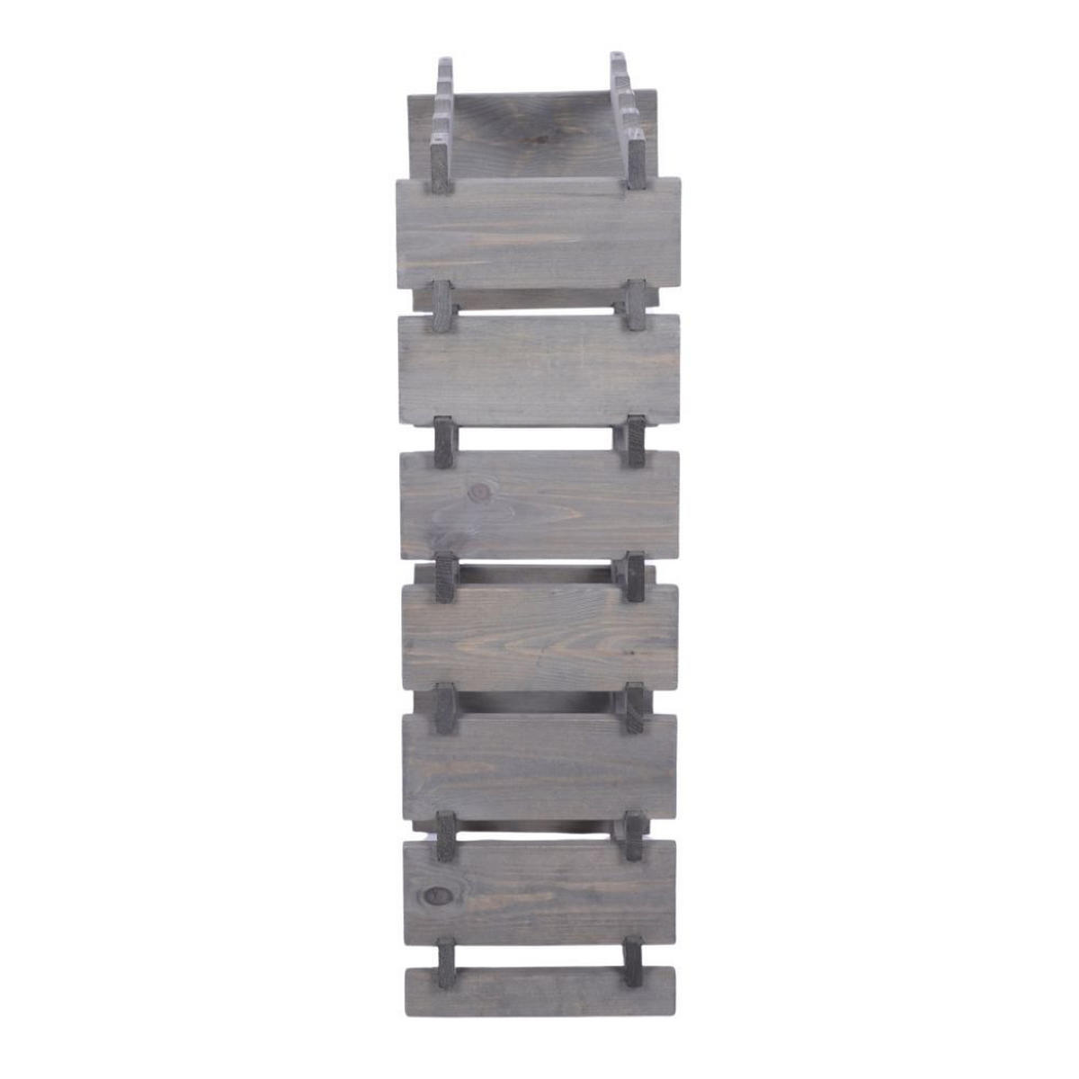 WEINREGAL VINOTECA FLEX PRO HxBxT 93x46x28cm 28 Flaschen auf 7 Ebenen Grau - Grau, Holz (46/93/28cm) - PROREGAL