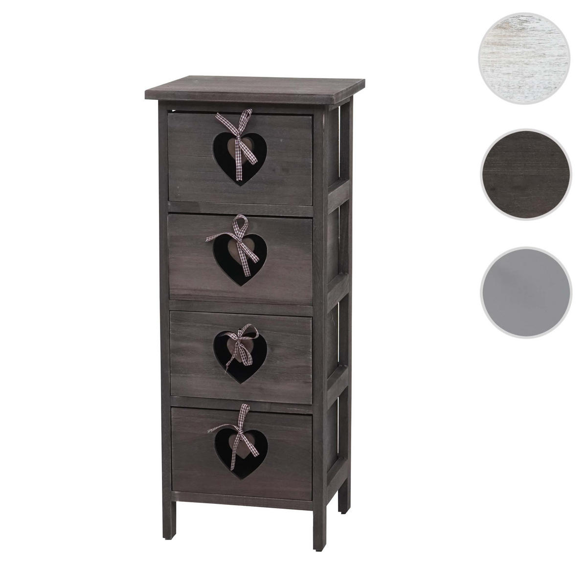 KOMMODE Grau, Braun - Braun/Grau, Holz (29/70/25cm) - MCW