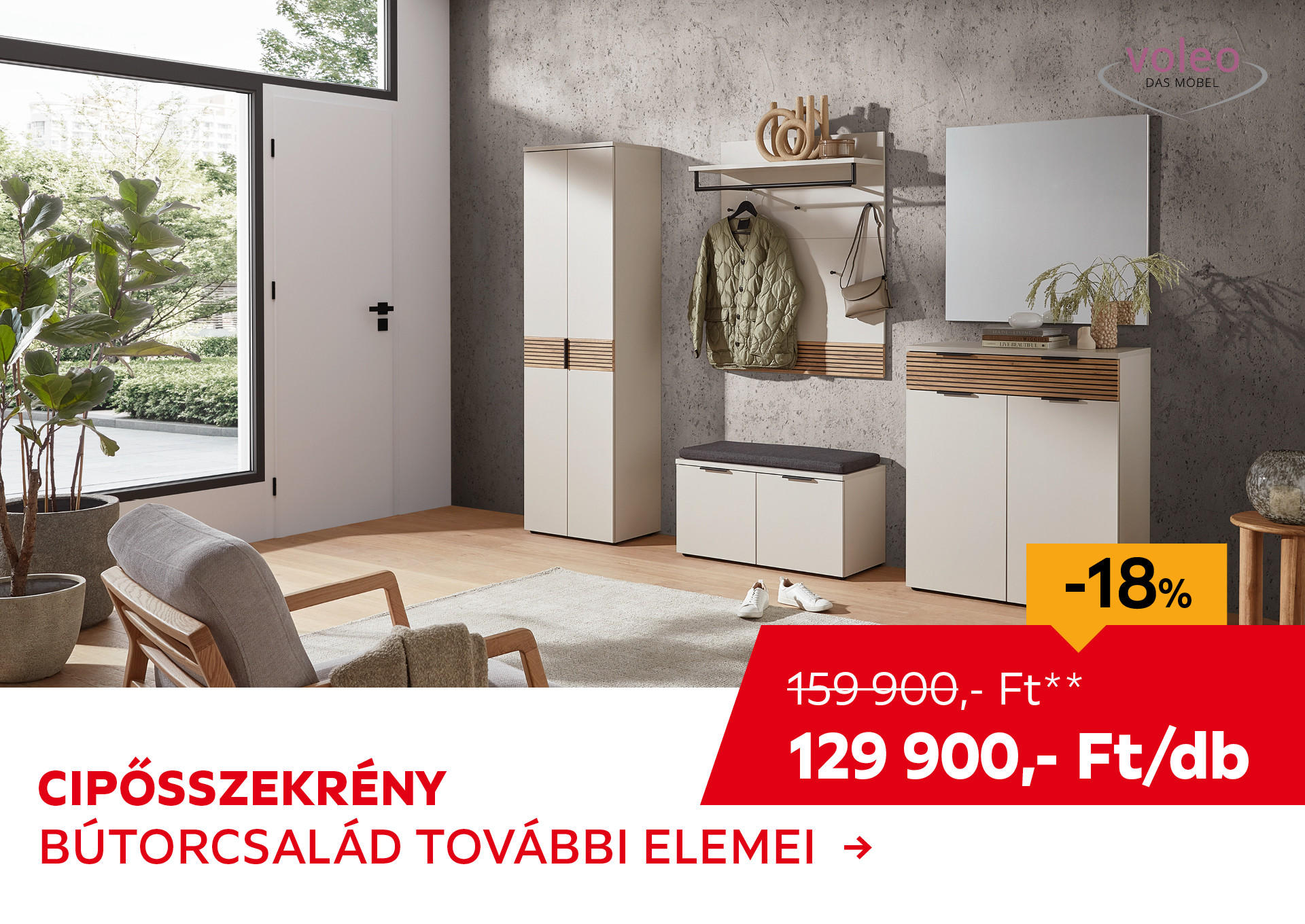 CIPŐSSZEKRÉNY Kiemelt termék 159900 Ft.- helyett 129900 Ft.-