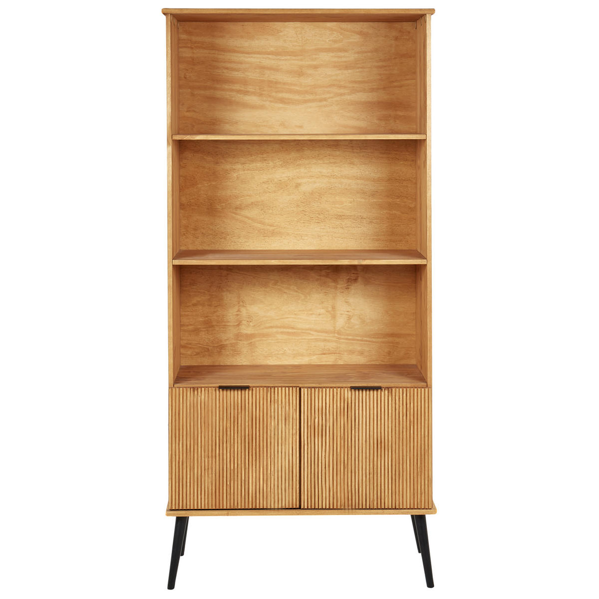 BÜCHERREGAL Kiefernholz 190 cm Braun Timmins - Hellbraun, Holz (90/190/39cm) - Beliani