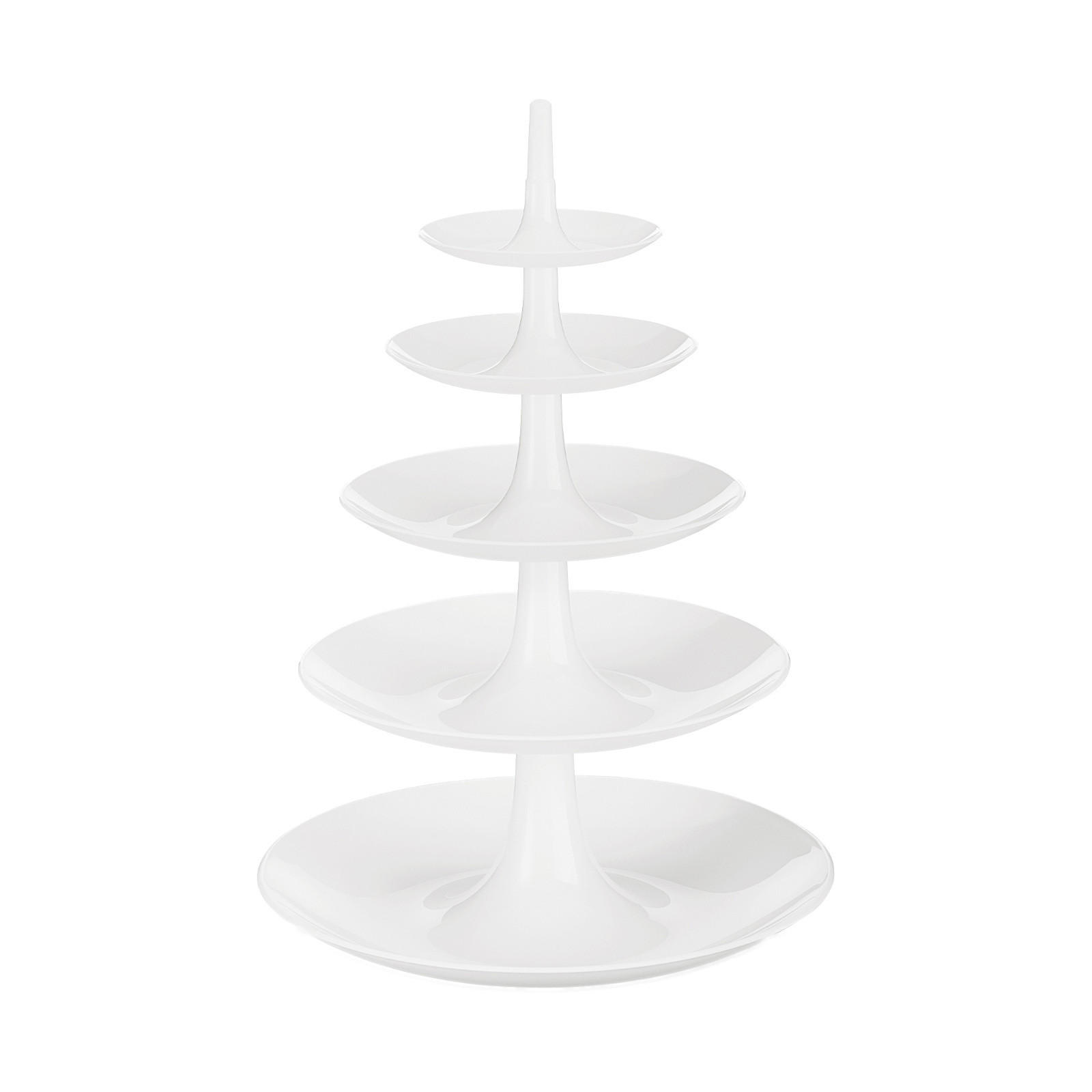 ETAGERE Babell Big weiß ↕ 53 cm - Weiß, Kunststoff (1/53cm) - Koziol