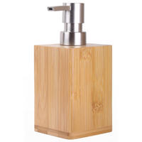 SEIFENSPENDER Bambus - Braun, Holz (8/16/8cm) - Sanilo