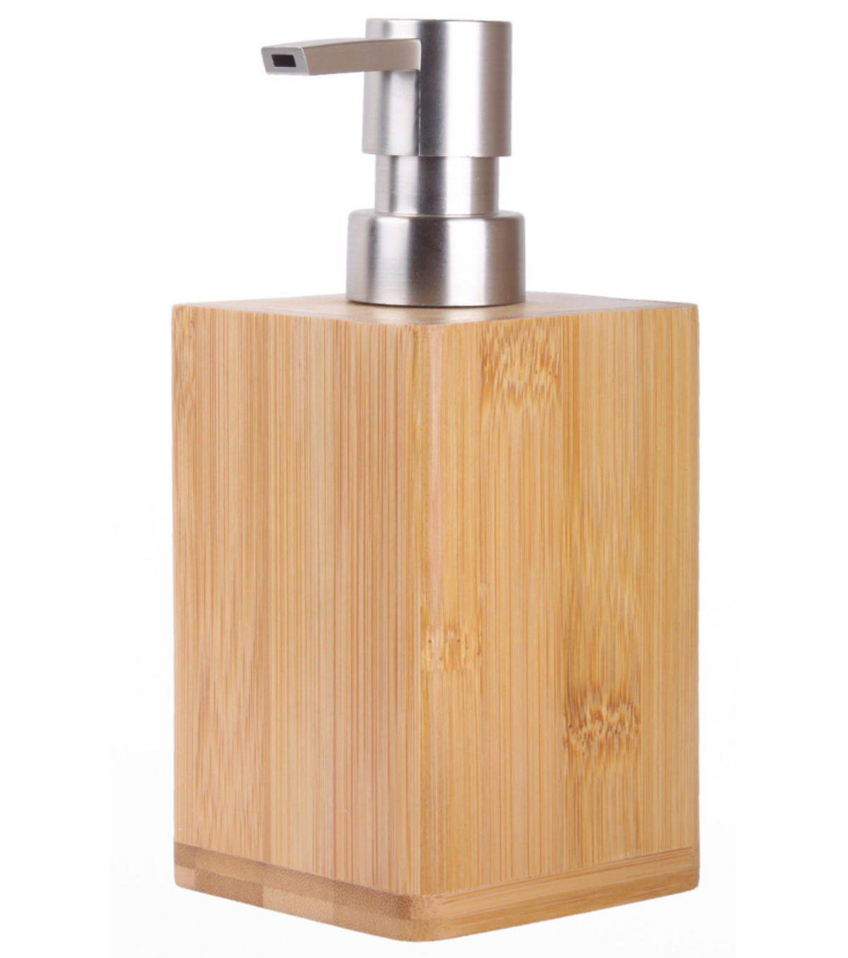 SEIFENSPENDER Bambus - Braun, Holz (8/16/8cm) - Sanilo