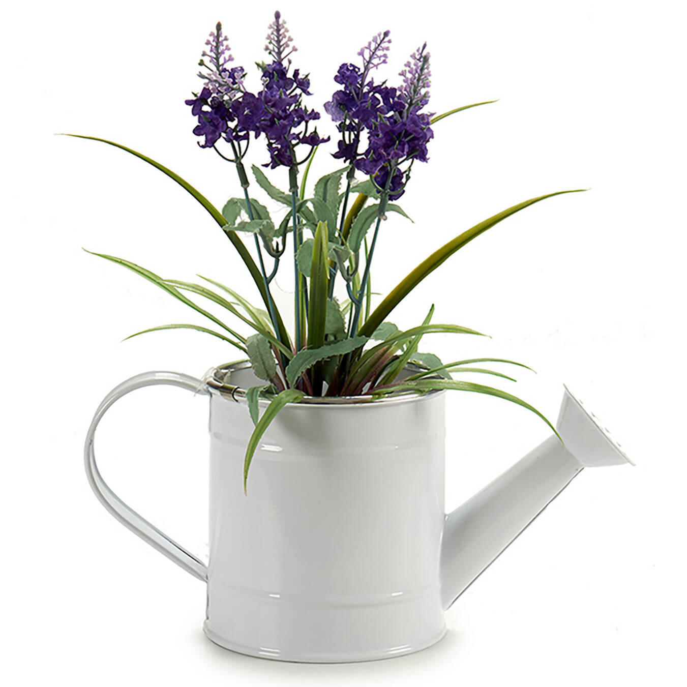 BLUMENTOPF Gießkanne Metall Weiß - Weiß, Metall (10.5/11cm)