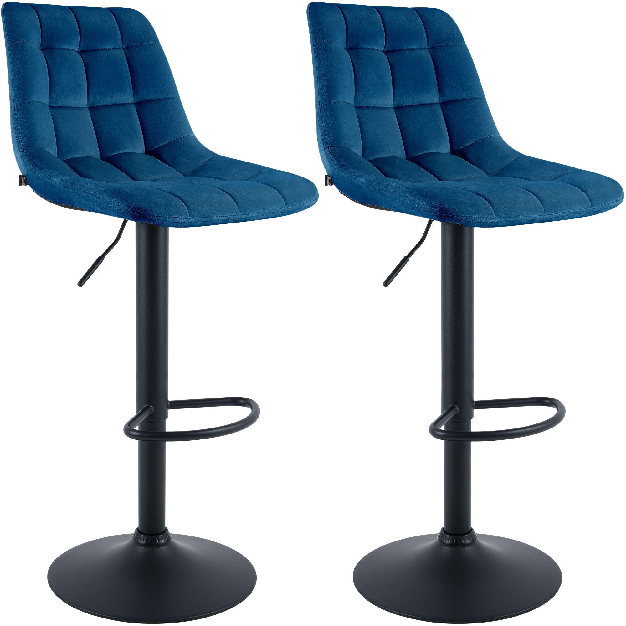 CLP Barhocker Blau 44x87x50 cm