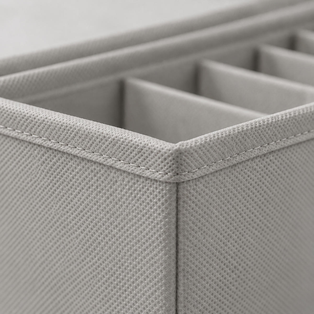 ORGANIZÉR Světle šedá 8dílná-sada - šedá, textil/papír (17/11/40cm) - Relaxdays