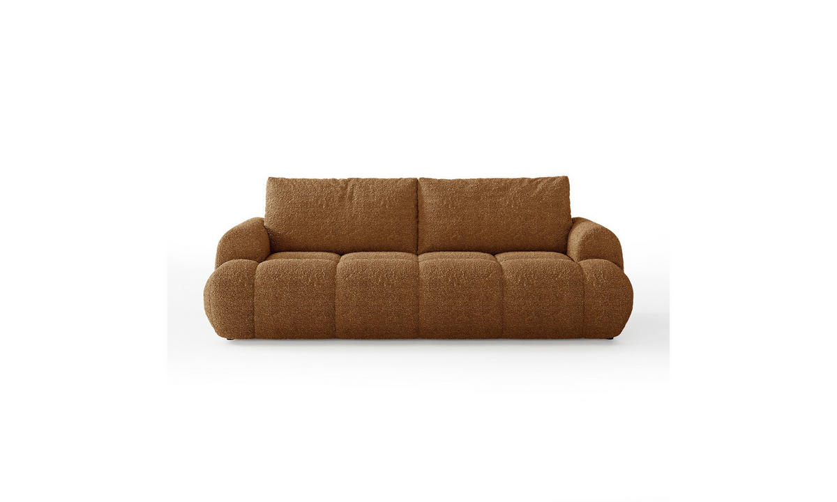 SCHLAFSOFA CORAL 250/100/85 cm mit Bettkasten Stoff Coral 35 - Cognac, Textil (250/85/100cm) - Lookway