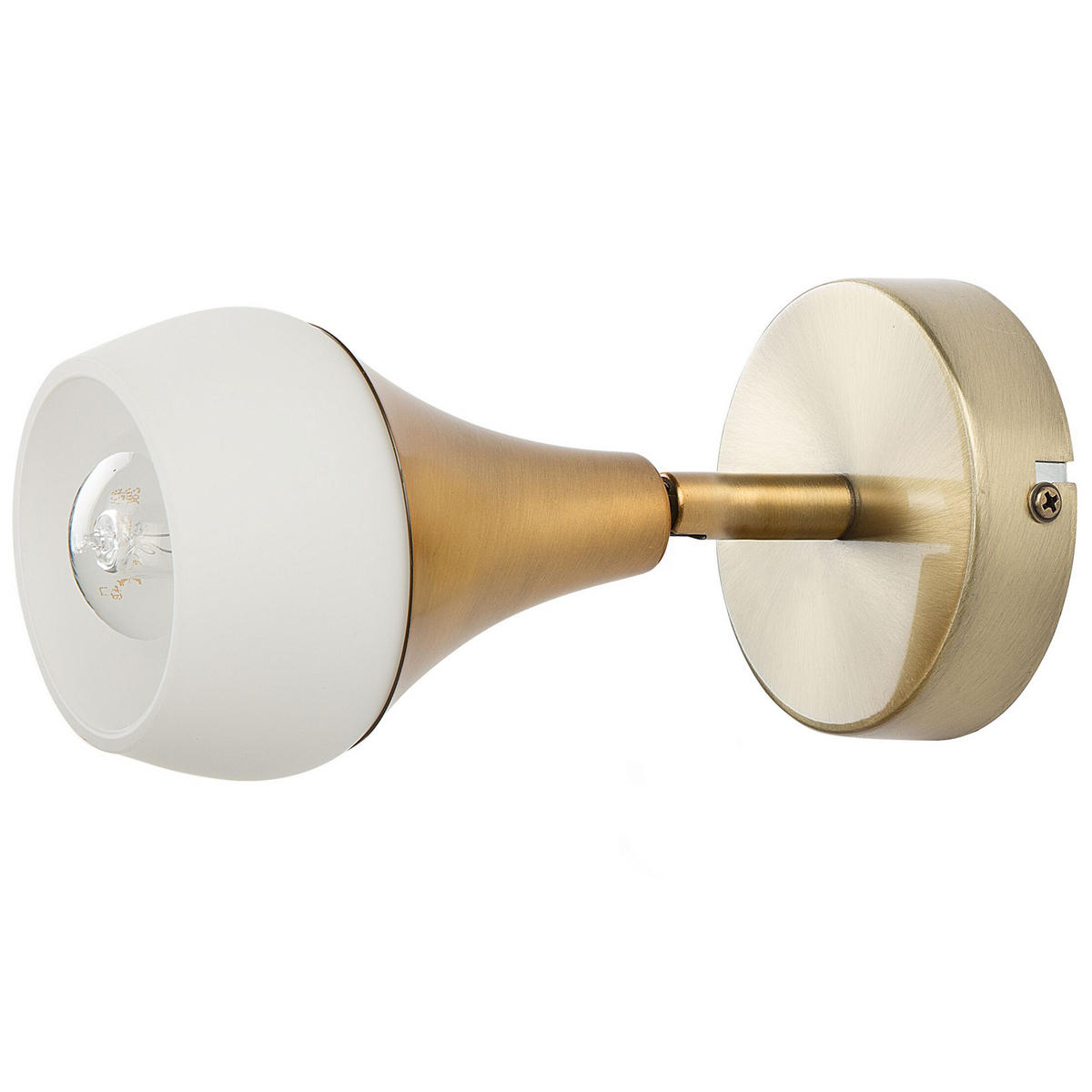 WANDLEUCHTE Antler 14/7/14 cm - Goldfarben, Metall (7/14/14cm) - Beliani