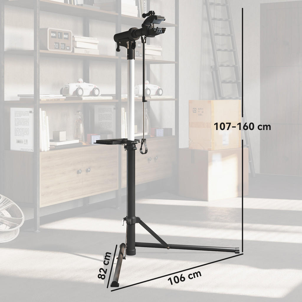 Thumbnail - Xxxl Fahrrad-Reparatur-Ständer,, Schwarz, Metall, 106x160x82 cm, Freizeit, Sport & Fitness, Fahrräder, Fahrradzubehör