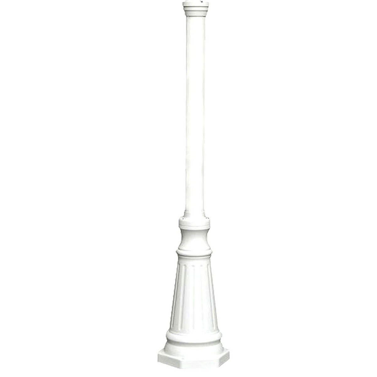 LED STEHLEUCHTE Aluminium Weiß für Außen - Weiß, Metall (58/55/220cm)
