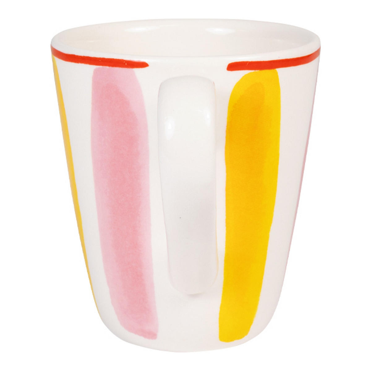 BECHER Streifen PY in Rosa - 350 ml - Pink, Keramik (0.35L) - Blond Amsterdam
