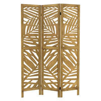 PARAVENT 3 teilig Kyoto 170x121 cm Natur aus Holz - Braun, Holz (121/170/2cm) - ML-DESIGN