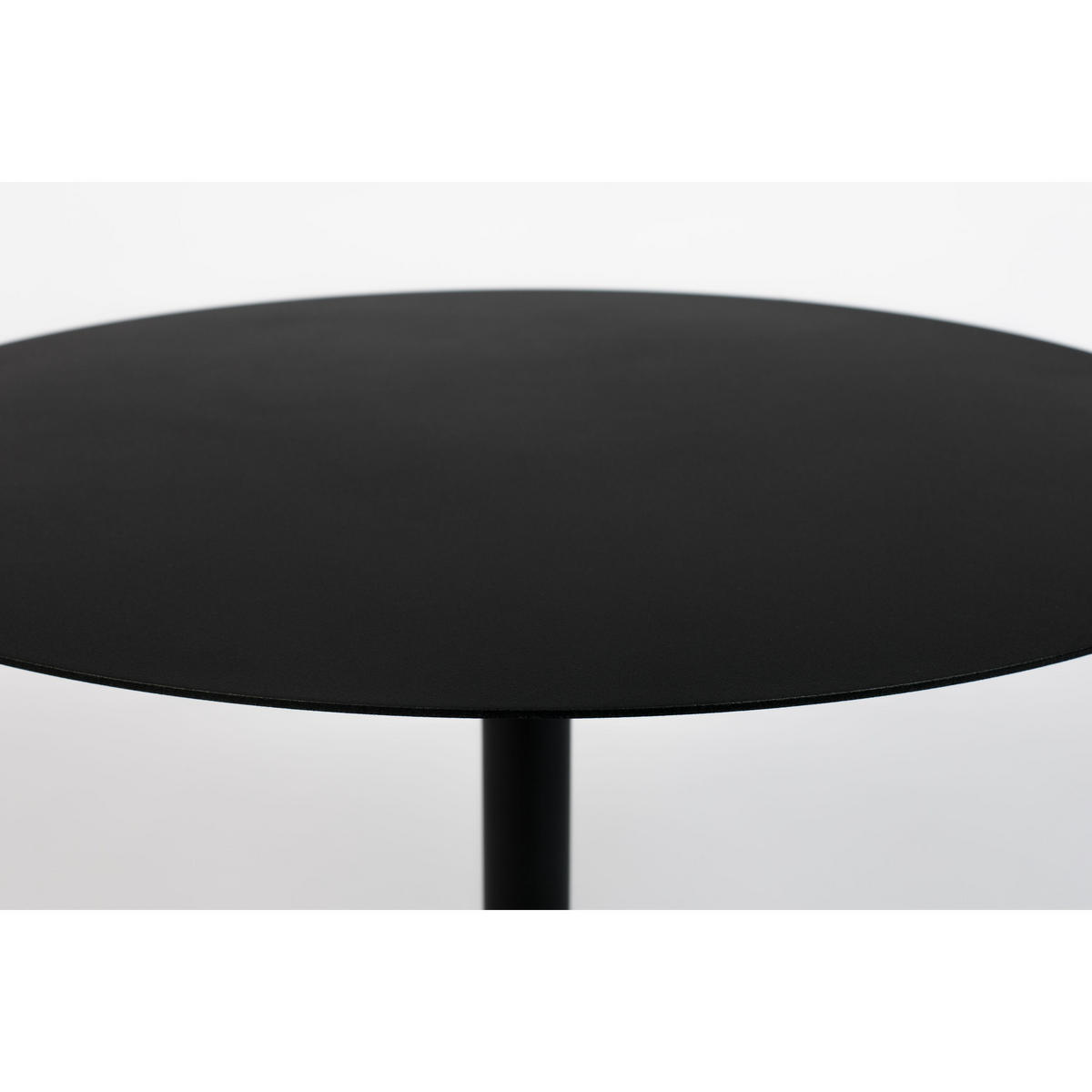 COUCHTISCH Snow Rund 60 cm Schwarz - Schwarz, Metall (60/60/40cm) - Zuiver