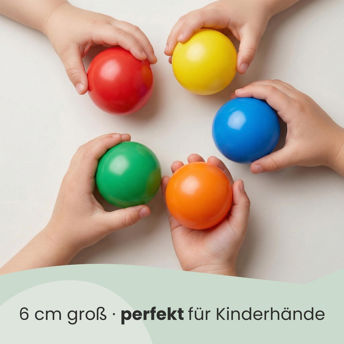 BÄLLEBAD-BÄLLE 100 Stück, bunt, 6 cm - Multicolor, Kunststoff (6/6/6cm) - Littletom