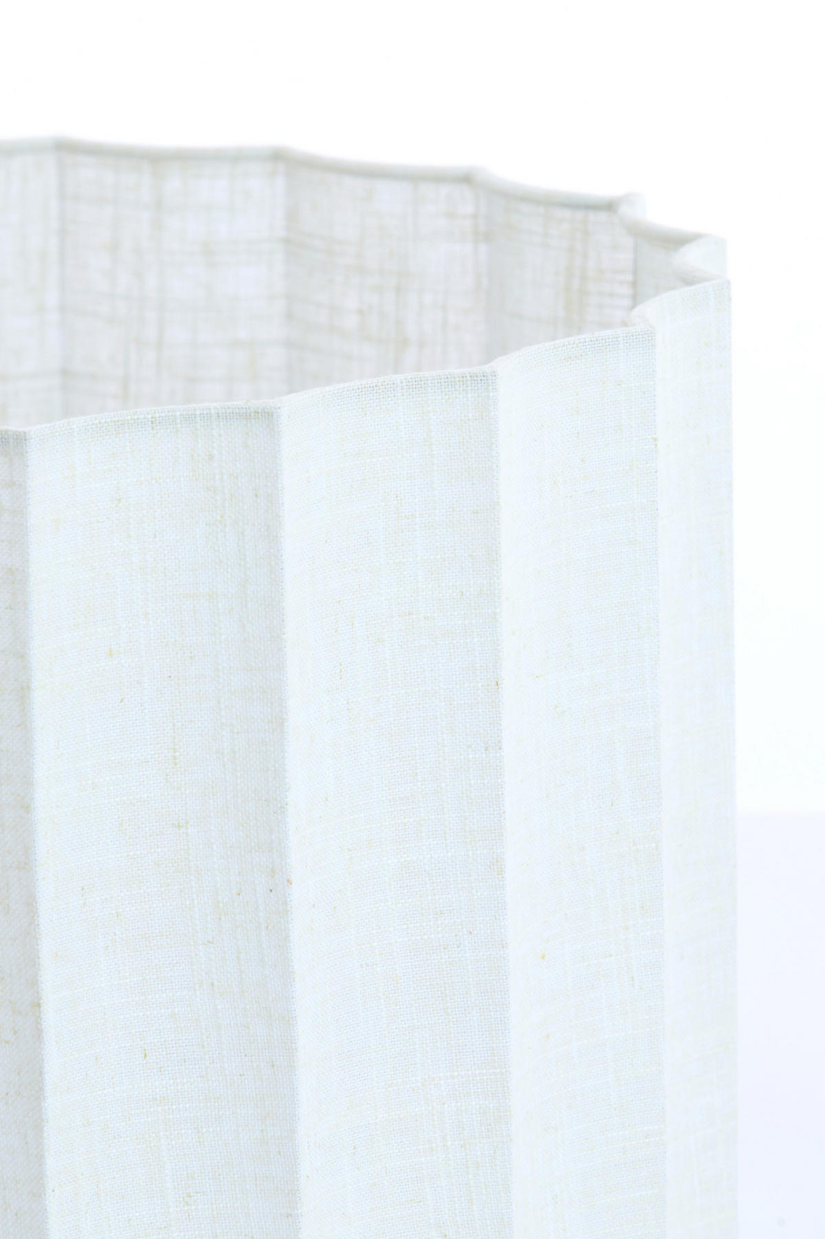 LAMPENSCHIRM Disli Weiß Ø40/25 cm - Weiß, Textil (40/40/25cm) - Light & Living