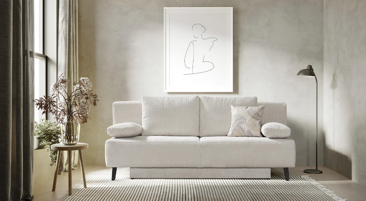 Schönes Cord Sofa