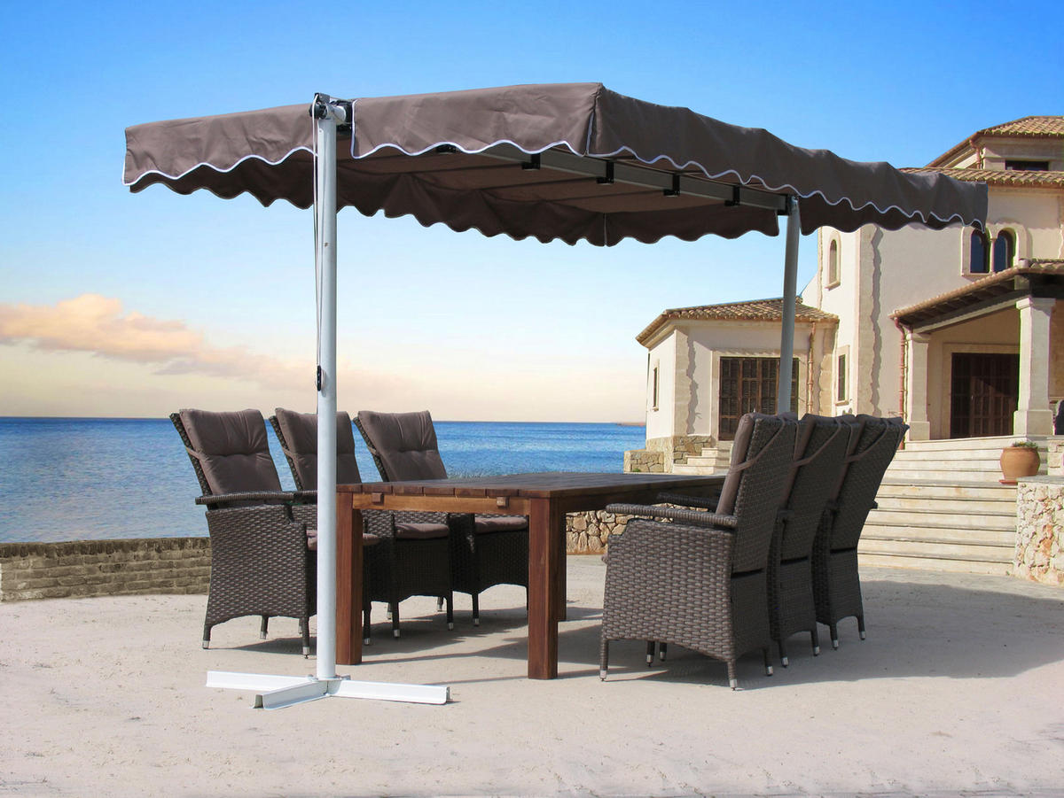 ERSATZDACH Markise Dubai 375x225 cm Beigegrau - Taupe, Textil (375/1/225cm) - QUICK STAR