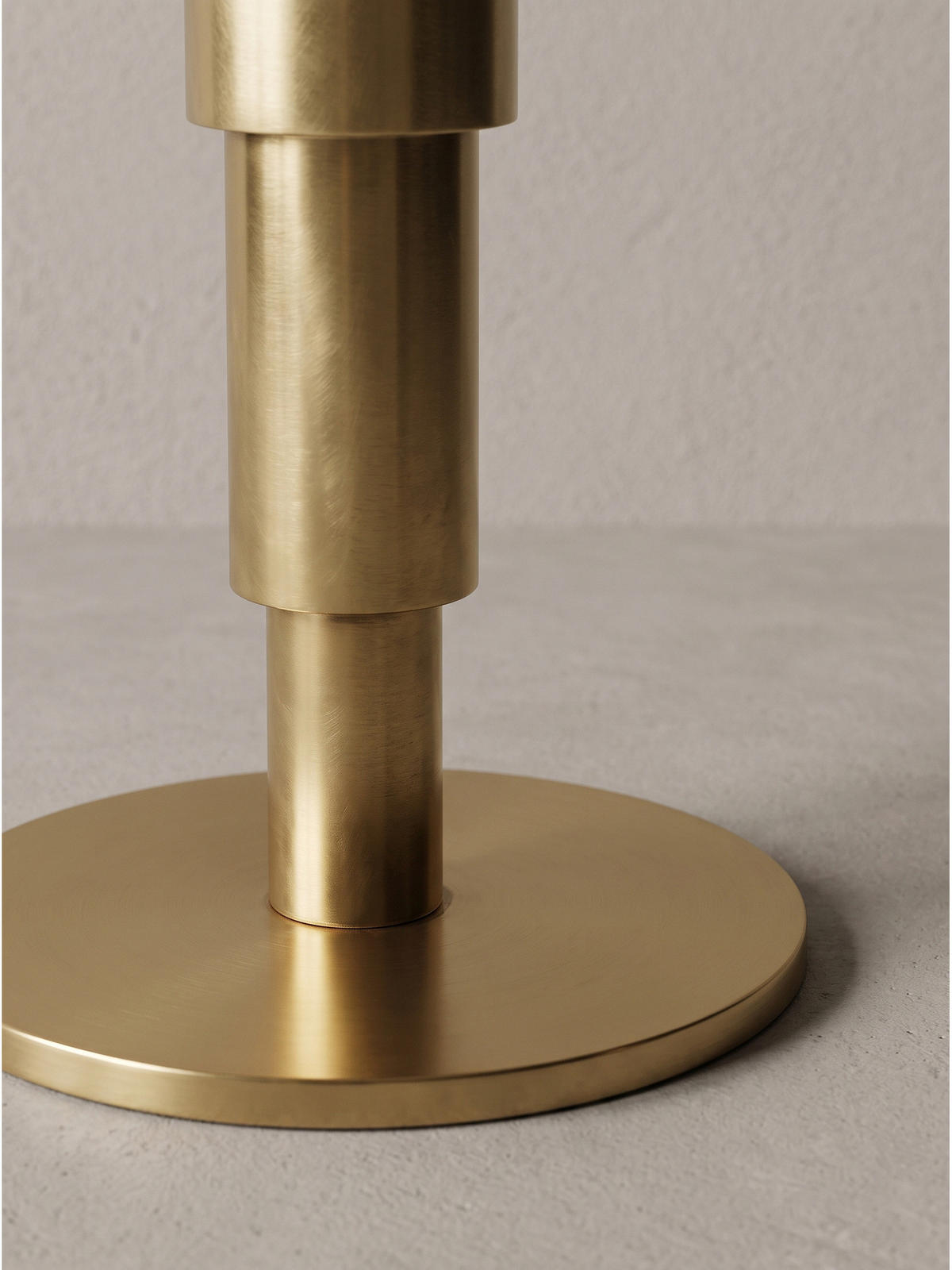 BEISTELLTISCH ESLA, Marmor, handgefertigt, Weiß-Gold, Ø 37 x 59 cm - Goldfarben/Weiß, Stein/Metall (37/37/59cm) - KADIMA DESIGN