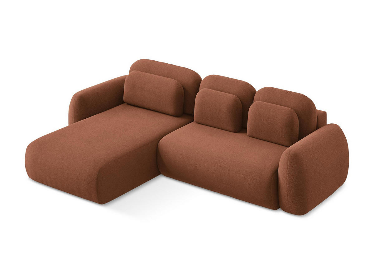 POUF Chenille Stoff Blau - Blau/Schwarz, Holzwerkstoff/Kunststoff (94/40/89cm) - Makamii