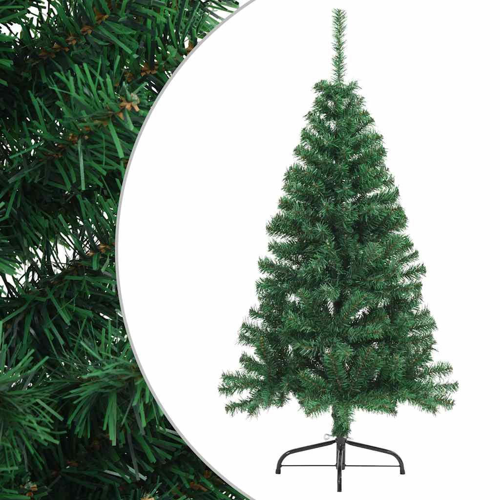 vidaXL Halb-Weihnachtsbaum Grün 120 cm