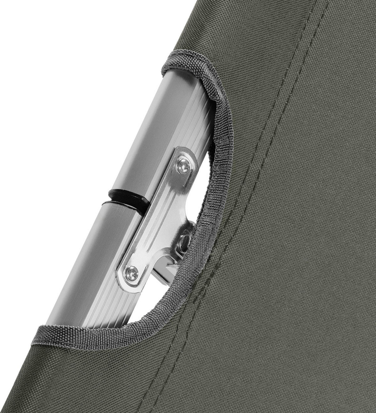 CAMPINGBETT 203/62/45 cm - Grau, Textil/Metall (203/45/62cm) - Outtec