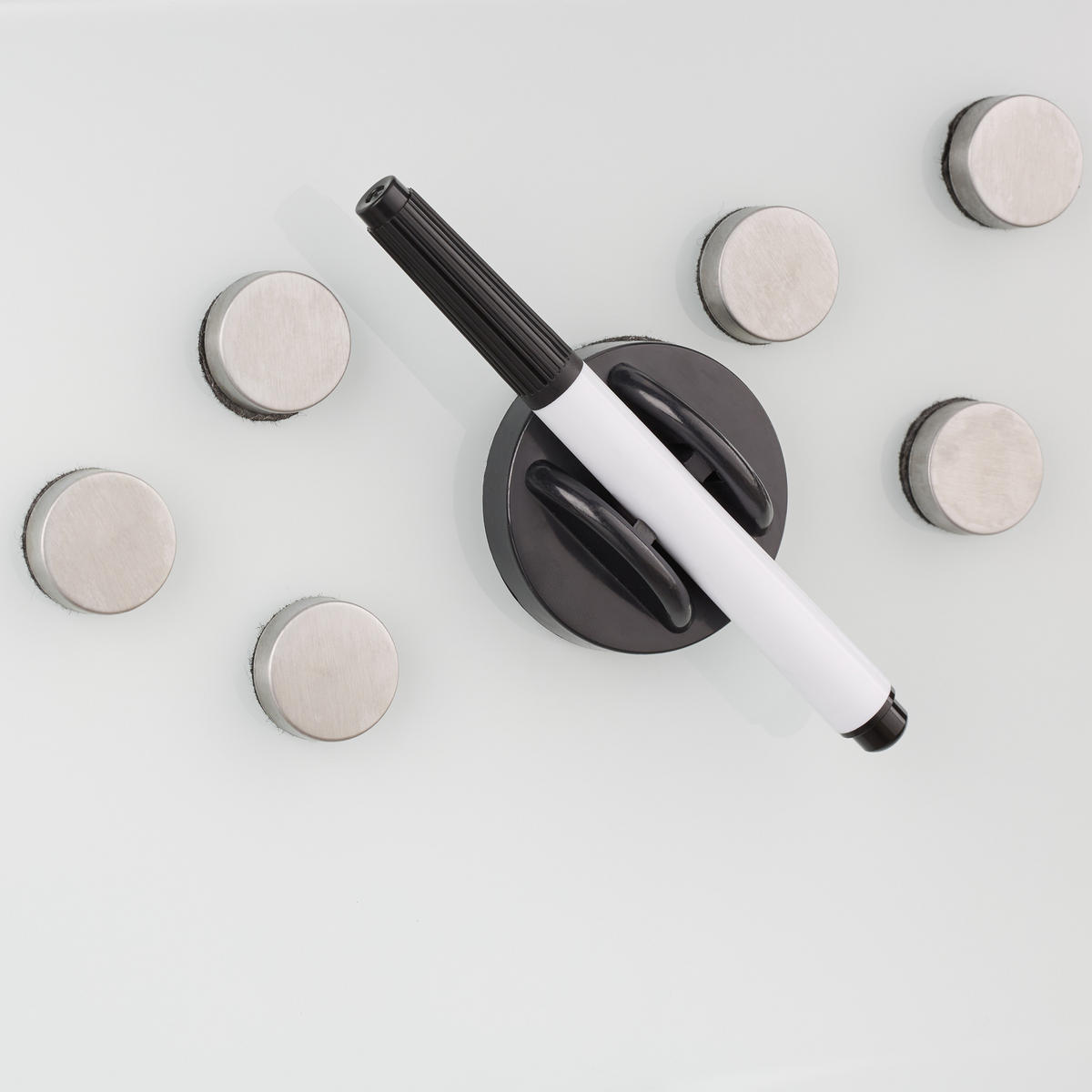 MAGNETTAFEL Glas - Weiß, Glas (60/20/0.5cm) - Relaxdays