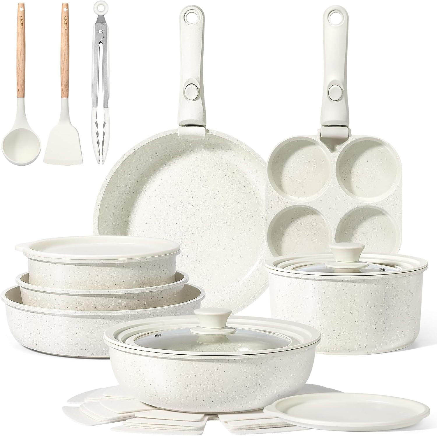 KOCHGESCHIRR-SET Gi-33 Weiß - Weiß, Keramik - GiPP