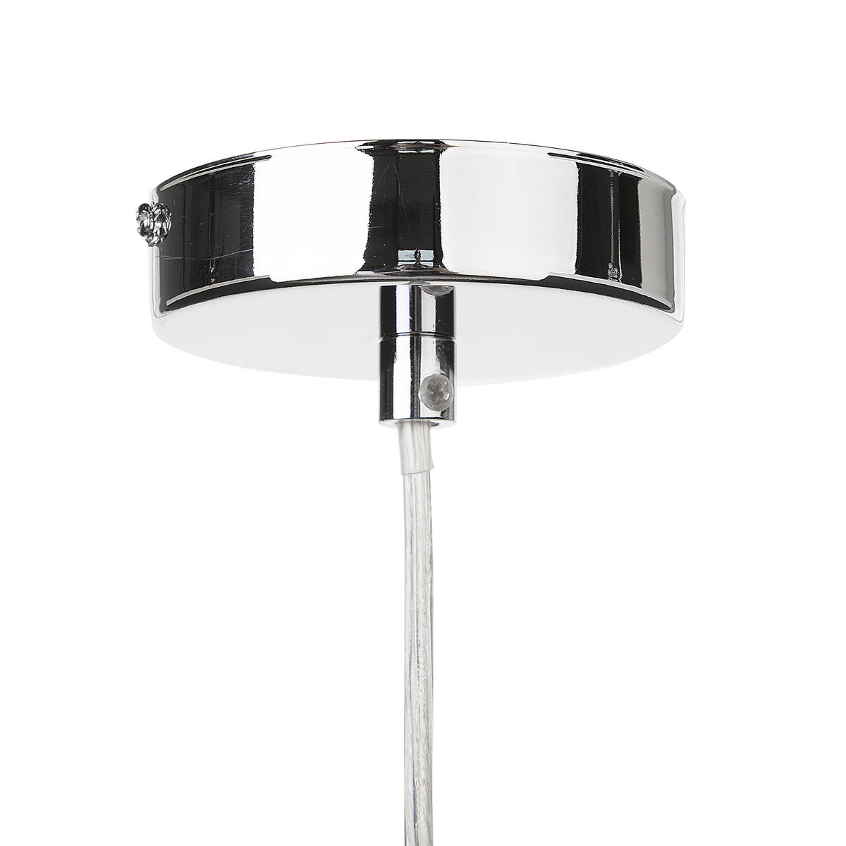 KRONLEUCHTER Adorn 24/24/83 cm - Transparent, Metall (24/24/83cm) - Beliani