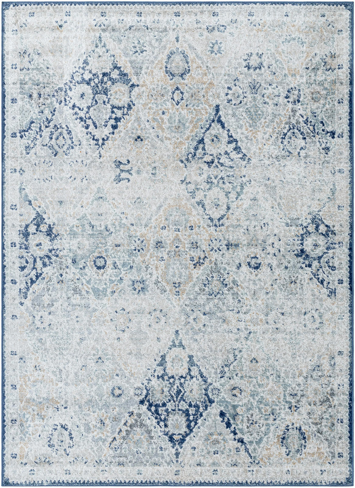 VINTAGE-TEPPICH 200/275 cm Grau - Blau, Textil (200/275cm) - LIVABLISS