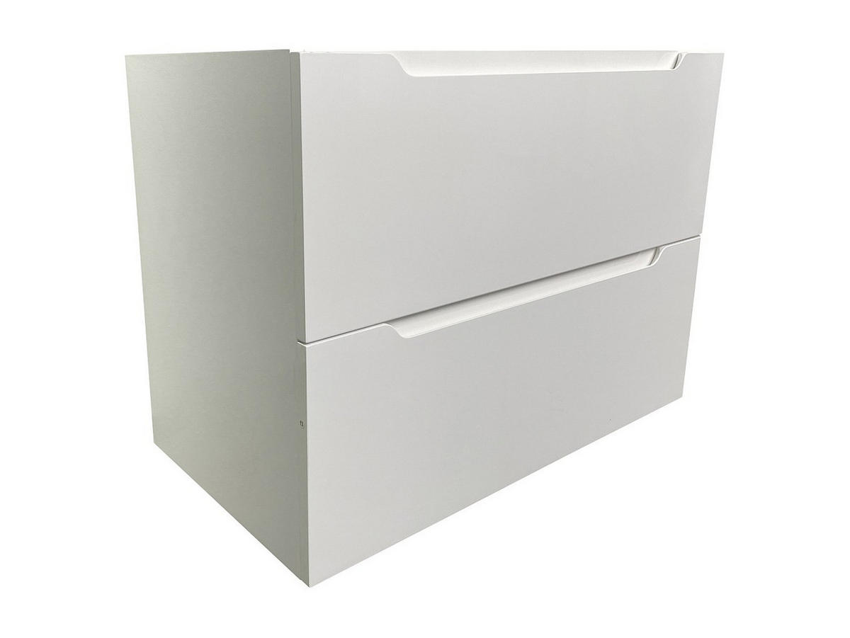 WASCHBECKENUNTERSCHRANK hängend - 80 cm - Weiß - STEFANIE - Weiß, Holz (80/57/46cm) - Vente-Unique