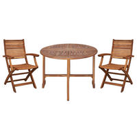 BALKON-SET (3-teilig) Somerset - Braun, Holz - BUTLERS