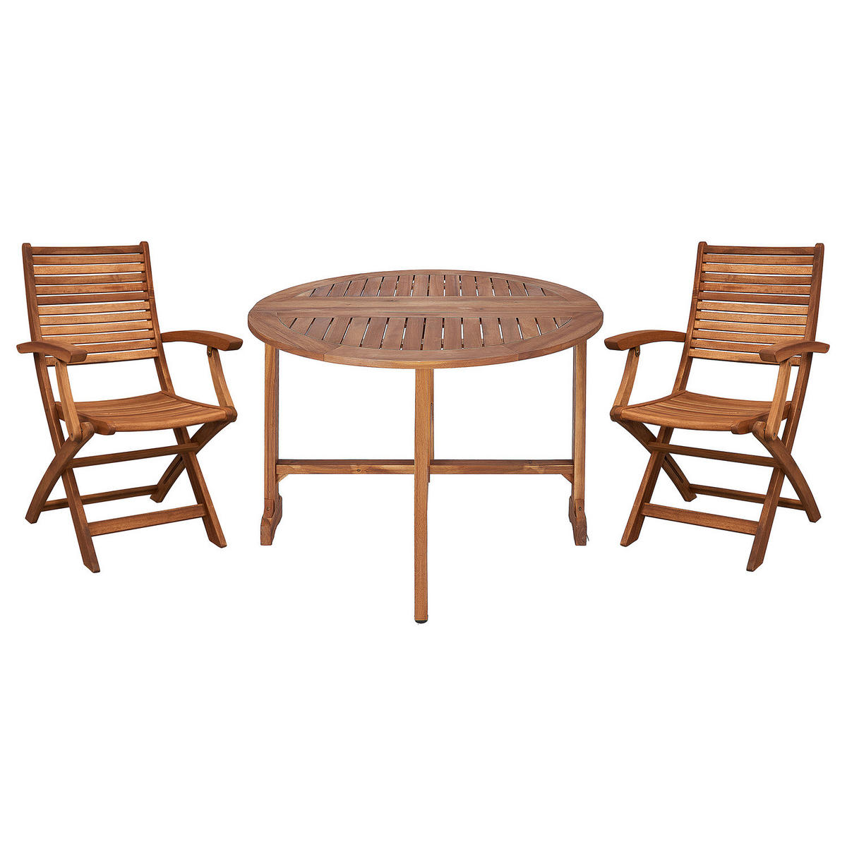 BALKON-SET (3-teilig) Somerset - Braun, Holz - BUTLERS