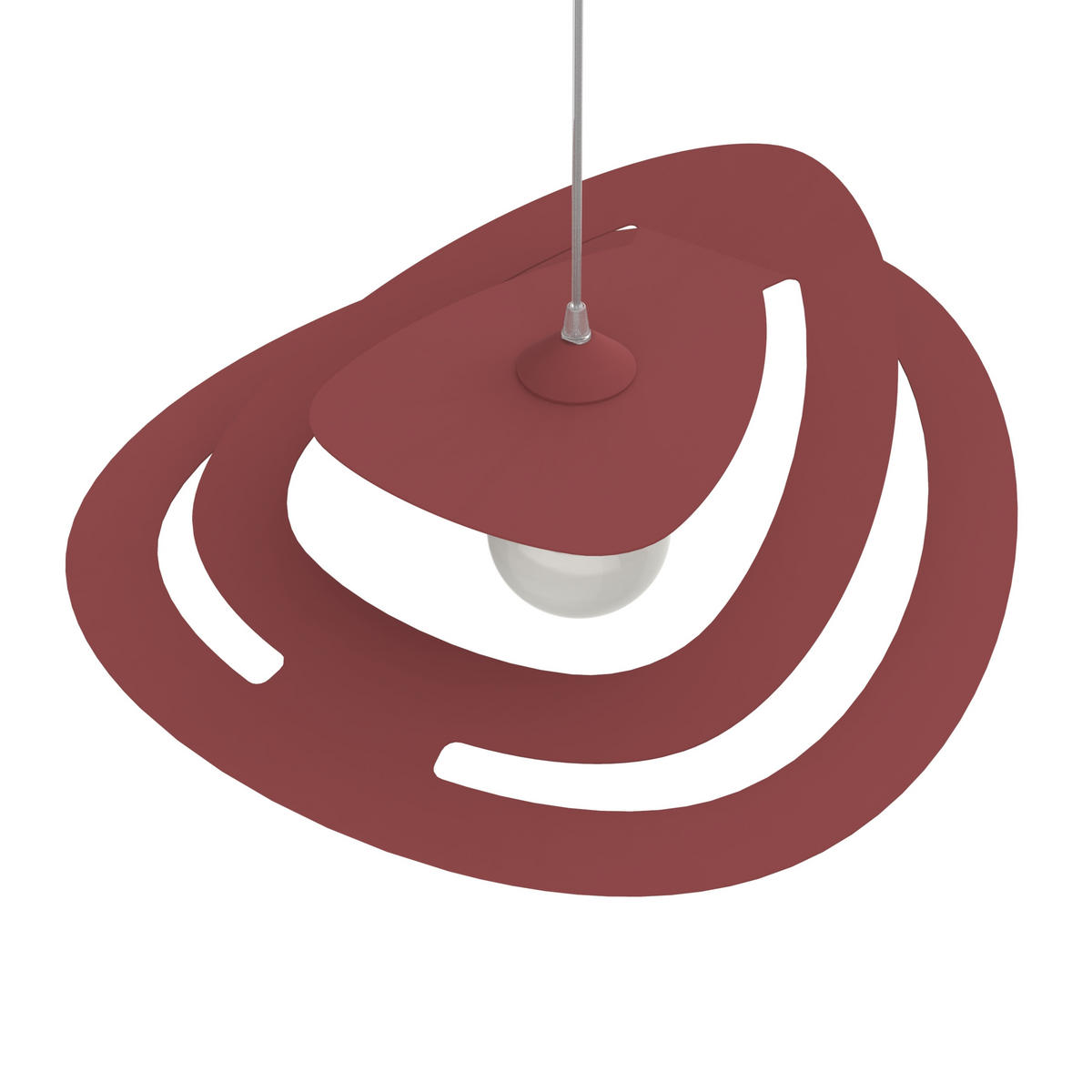 HÄNGELEUCHTE - Rot, Metall (51/60/11cm) - Lumicom