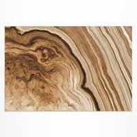 TEPPICH 100x150 cm Steinformen Naturstruktur - Hellbraun, Kunststoff (100/150cm) - Wallfluent