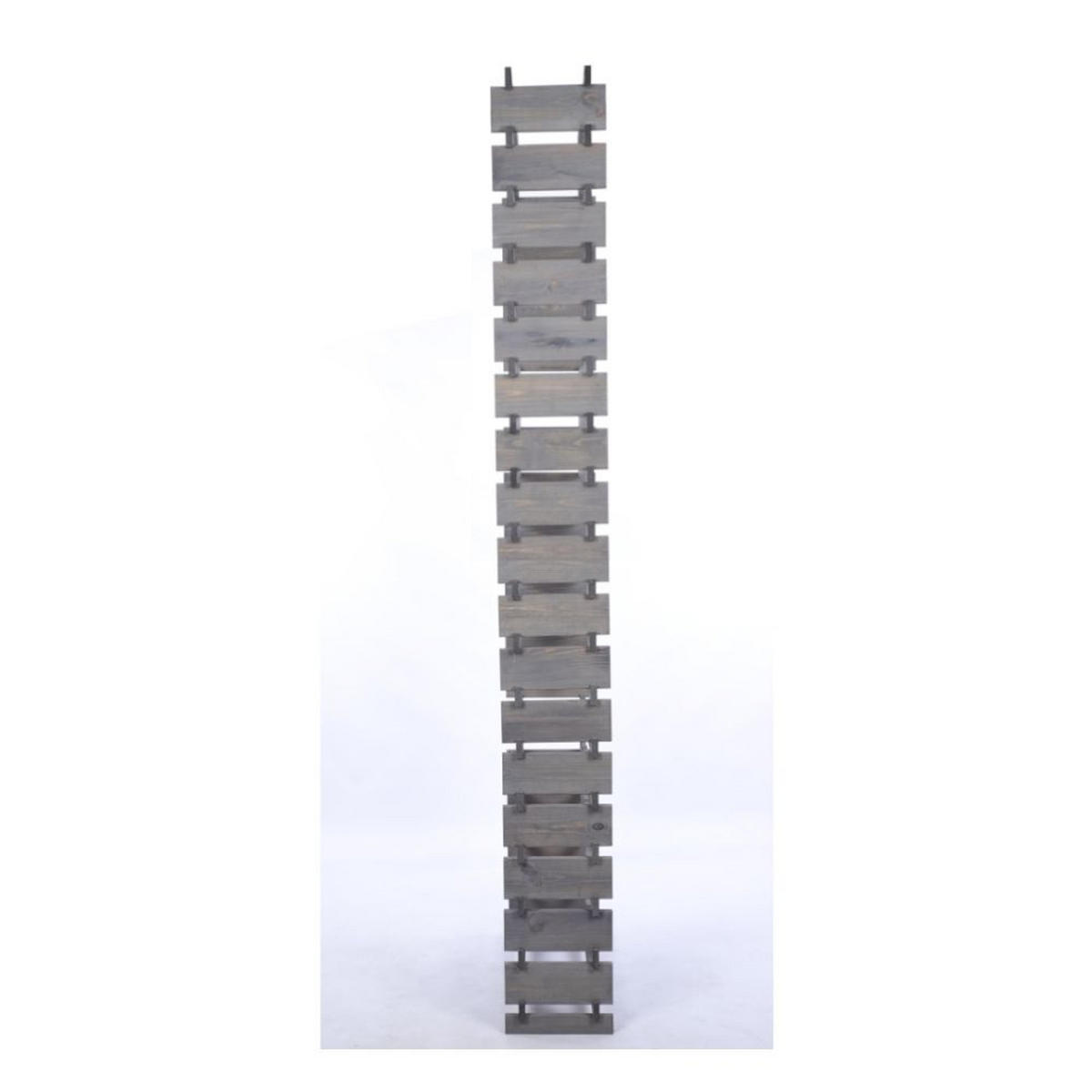 WEINREGAL VINOTECA FLEX PRO HxBxT 247x65x28cm 108 Flaschen auf 18 Ebenen Grau - Grau, Holz (65/247/28cm) - PROREGAL