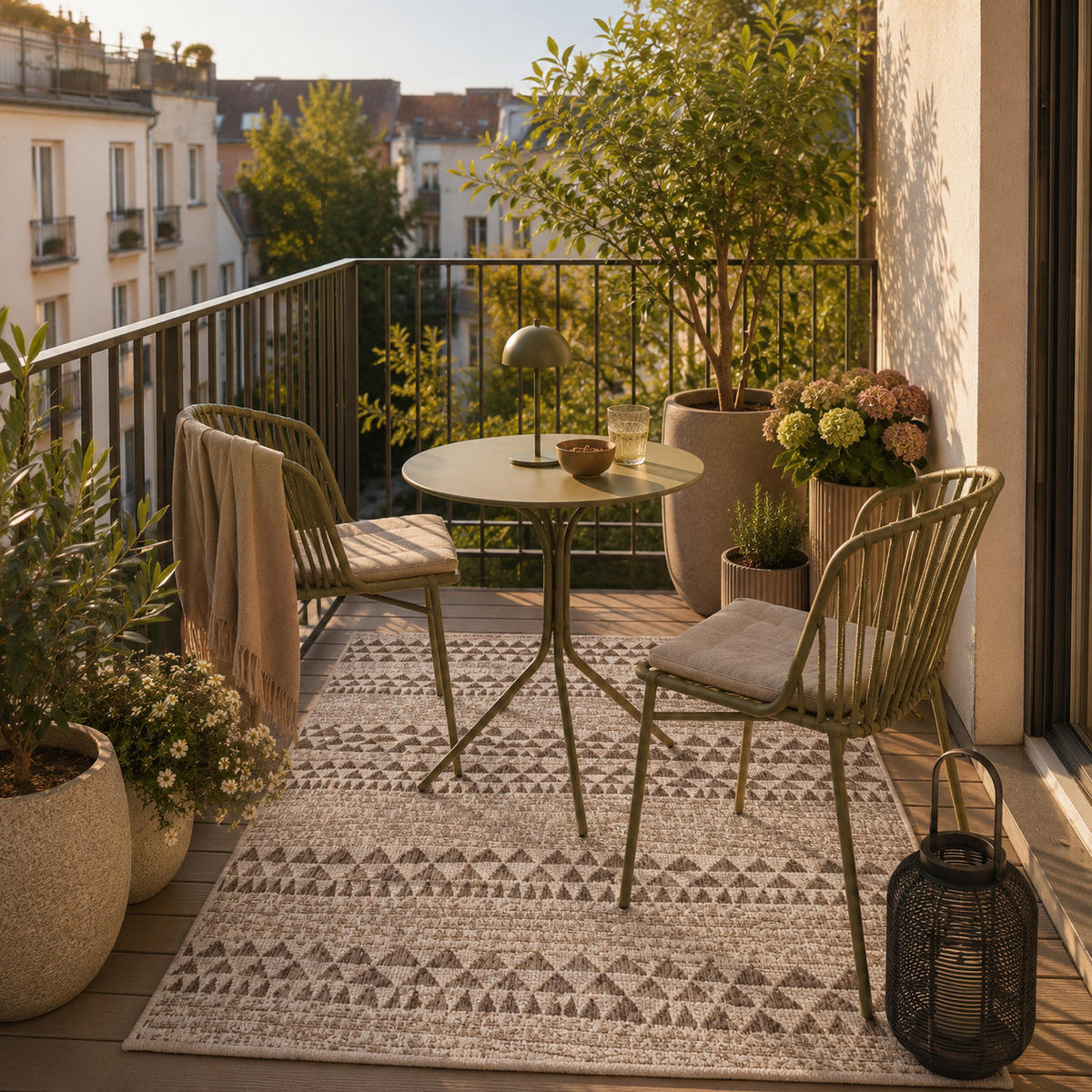 IN- UND OUTDOOR TEPPICH CARPETTO - Beige, Textil (200/285cm) - Pergamon