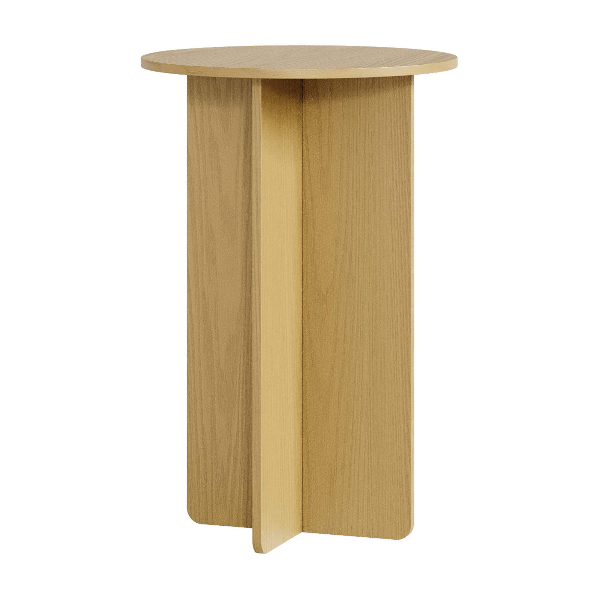 PŘÍDAVNÝ STOLEK Vappevn - barva dubu, kompozitní dřevo (40/40/60cm)